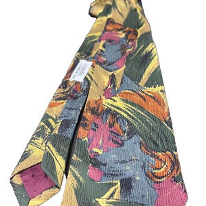 Vintage Multicolor Moda Italiana Mens' Tie